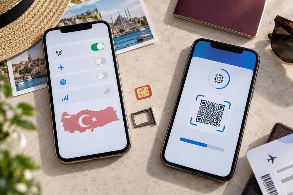 Roaming, karta SIM i eSIM jako opcje internetu w Turcji