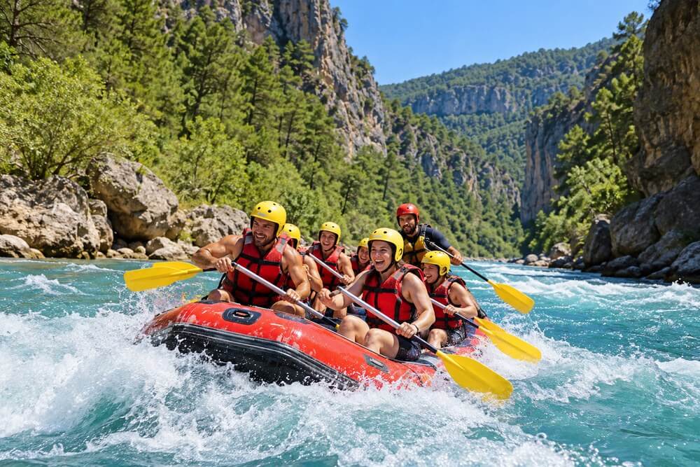 Rafting na rzece Köprüçay w Köprülü Canyon