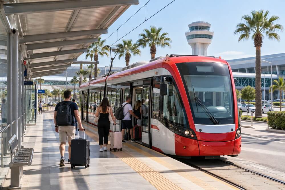 Tramwaj AntRay przy lotnisku Antalya