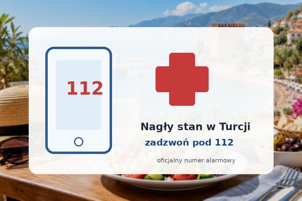 Numer 112 i pomoc medyczna dla turysty w Turcji