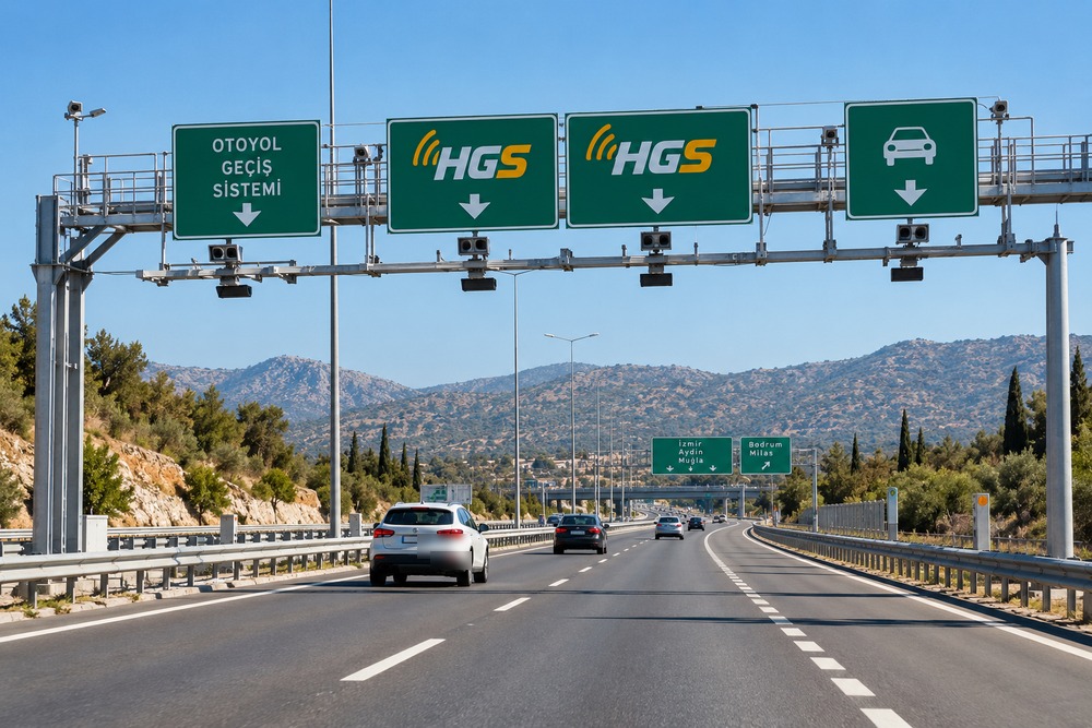Bramka HGS na płatnej autostradzie w Turcji