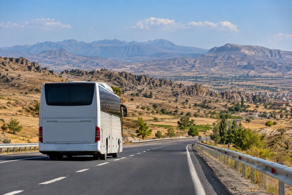 Przejazd autokarem przez Anatolię w drodze do Kapadocji
