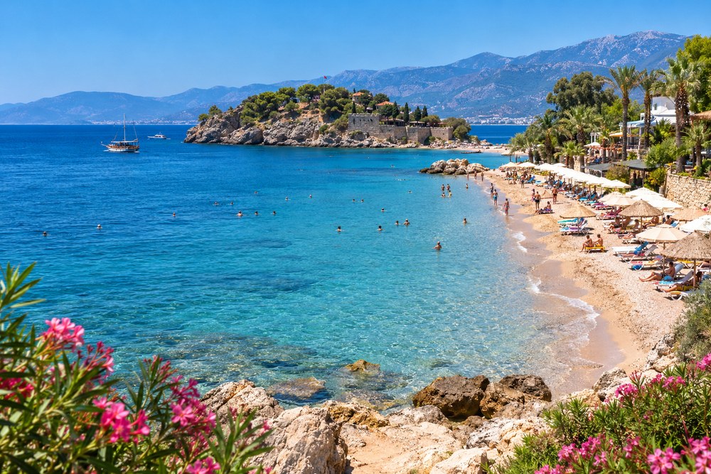 Zatoka Bodrum w sierpniowym słońcu