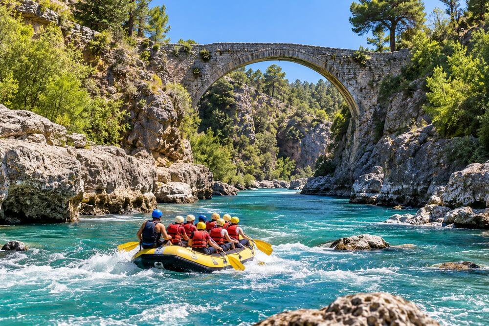 Oluk Köprü nad Köprüçay z raftingiem w Köprülü Kanyon