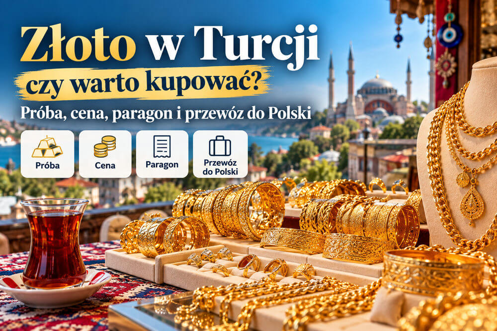 Złoto w Turcji – czy warto kupować? Próba, cena, paragon i przewóz do Polski