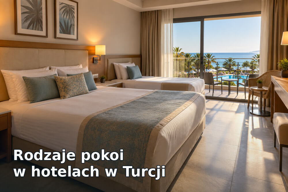 Rodzaje pokoi w hotelach w Turcji – standard, family, duplex, swim-up i sea view